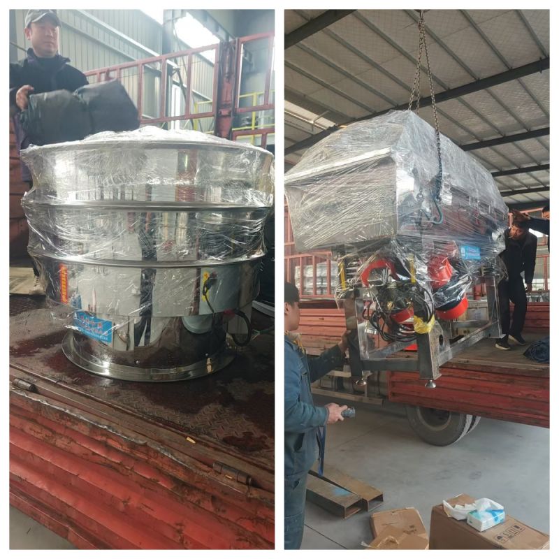 不銹鋼旋振篩、不銹鋼直線篩發(fā)貨